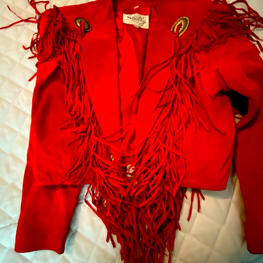 Scully suede fringe balero jacket